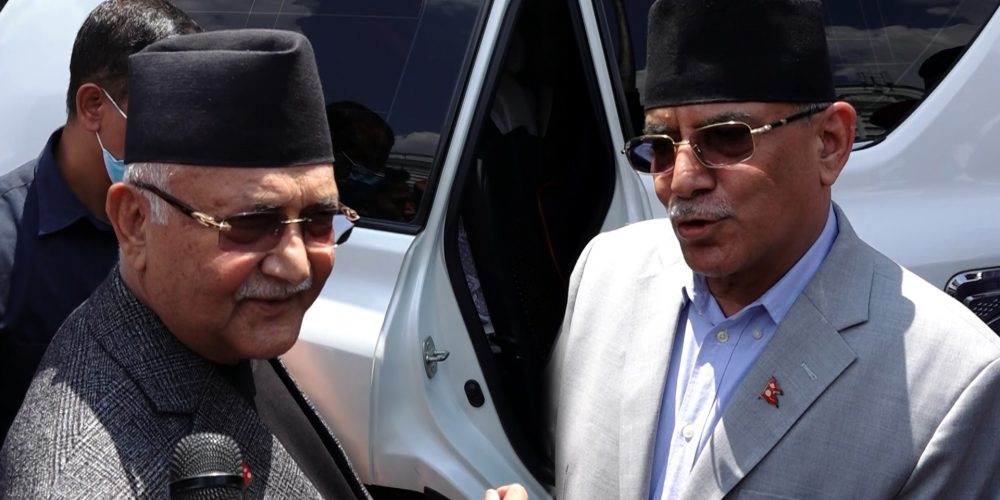 ओली र प्रचण्डबिच भेटवार्ता