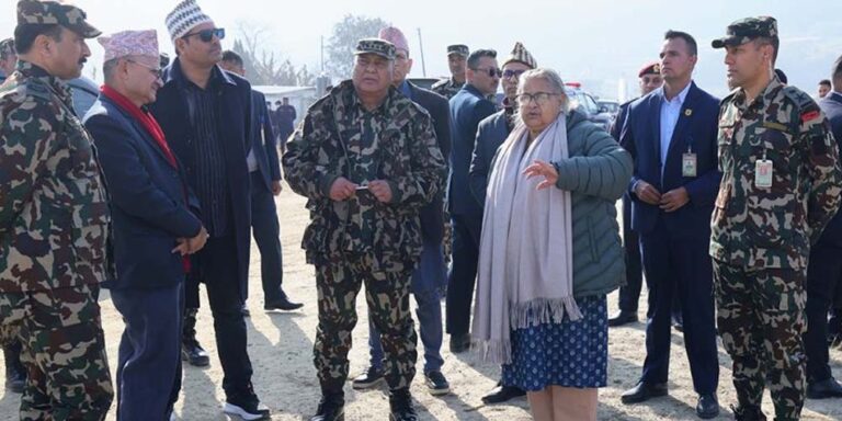 दूतमार्गमा प्रधानमन्त्रीको निरीक्षणः धाार्मिक विश्वास र सम्पदालाई असर नपार्न निर्देशन