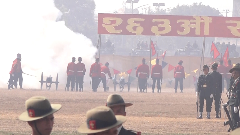 सेना दिवसको अवसरमा सैनिक मञ्च टुँडिखेलमा विशेष समारोहको आयोजना