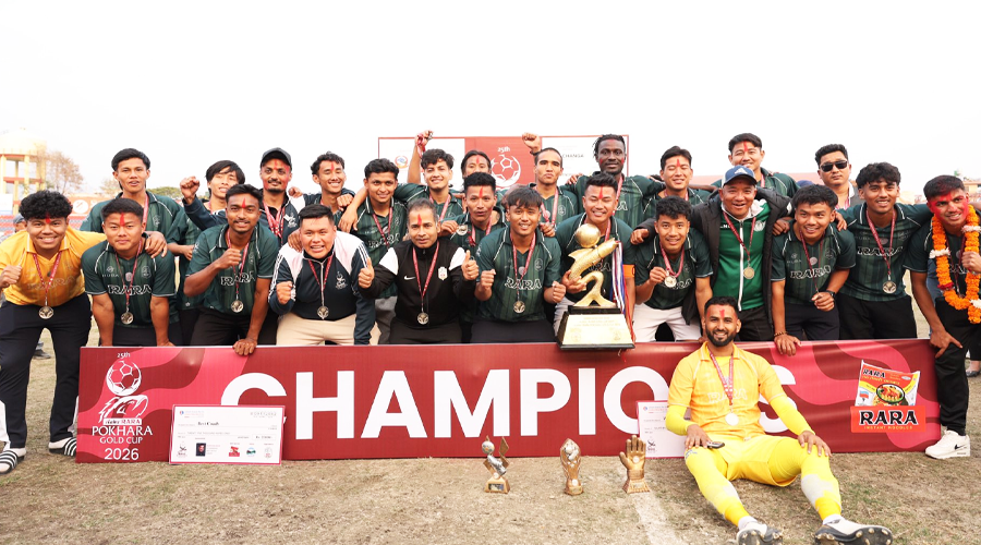 आयोजक सहारा क्लबलाई पोखरा गोल्डकप फुटबलको उपाधि