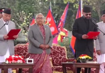 नवनियुक्त प्रधानमन्त्री बालेन्द्र शाहद्वारा पद तथा गोपनियताको सपथ