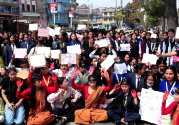 इनिशा बिक हत्या प्रकरण–न्याय माग्दै विद्यार्थीहरुको प्रदर्शन