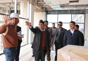 राष्ट्रियसभा अध्यक्षद्वारा निर्माणाधीन संघीय संसद भवनको आकस्मिक अनुगमन