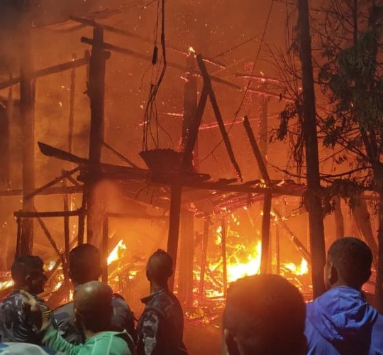 उदयपुरको बेल्टारमा भीषण आगलागी, दुई जनाको शव फेला