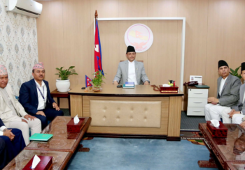 नवनिर्वाचित सभामुख डोलप्रसाद अर्यालद्वारा पदबहाली