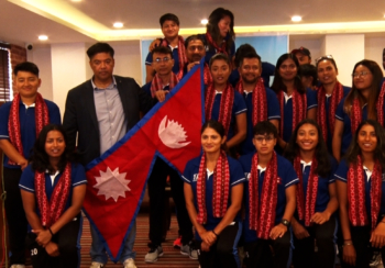 आईसीसी वुमन्स च्यालेन्ज ट्रफी खेल्न रुवान्डा जाने नेपाली टोलीलाई बिदाइ