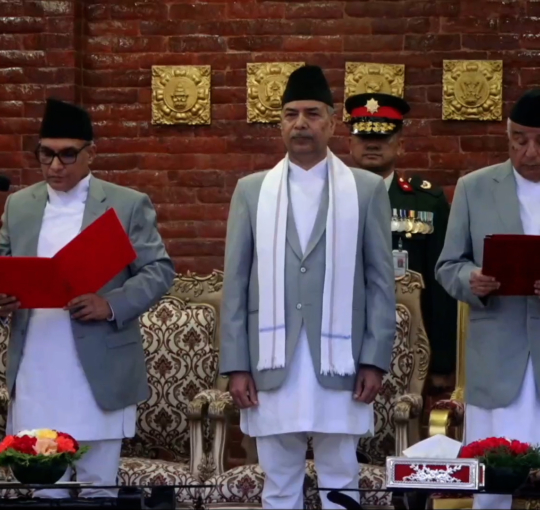नवनियुक्त प्रधानन्यायाधीश डा. मनोजकुमार शर्माले पद तथा गोपनीयताको शपथ