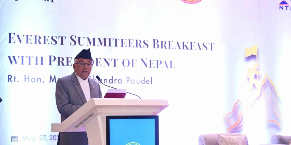 दिगो हिमाली पर्यटन र वातावरण संरक्षण आजको आवश्यकता : राष्ट्रपति पौडेल