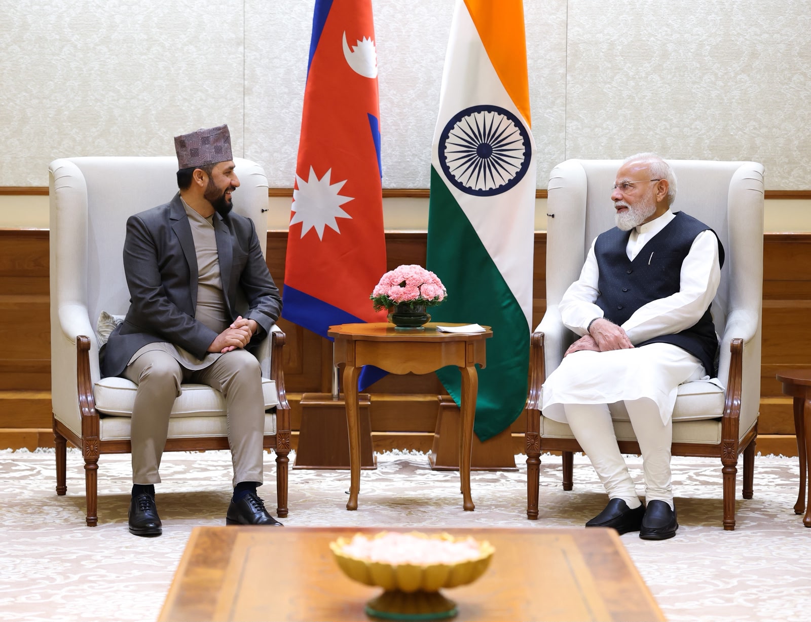 भारतीय प्रधानमन्त्री मोदी र रास्वपा सभापति रवि लामिछानेबीच भेटवार्ता